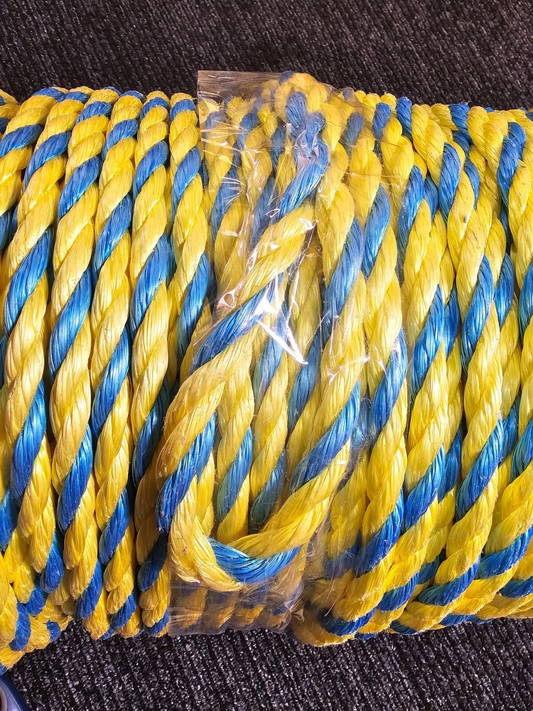 Ideal 1/2" Diameter X 600 Ft Long Pro-Pull Polypropylene Rope Blue/Yellow 31-850