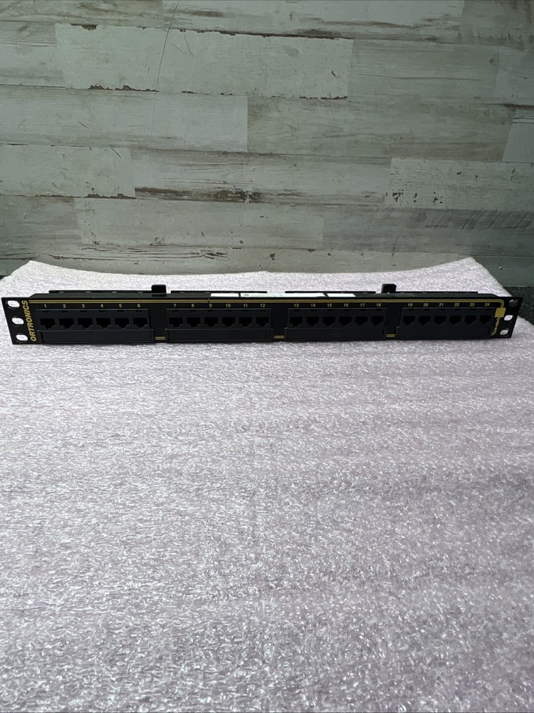 Used Ortronics OR-851004862 24 Port 110 Patch Panel Cat 5