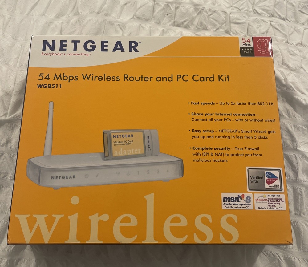 Netgear WGB511 802.11g Wireless Networking, NO PC CARD