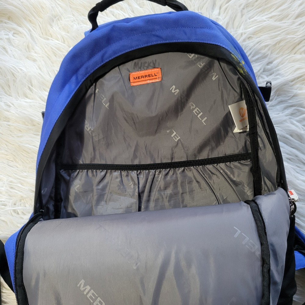 Merrell Backpack Hiking/Book Bag Blue Multiuse Laptop Compartment