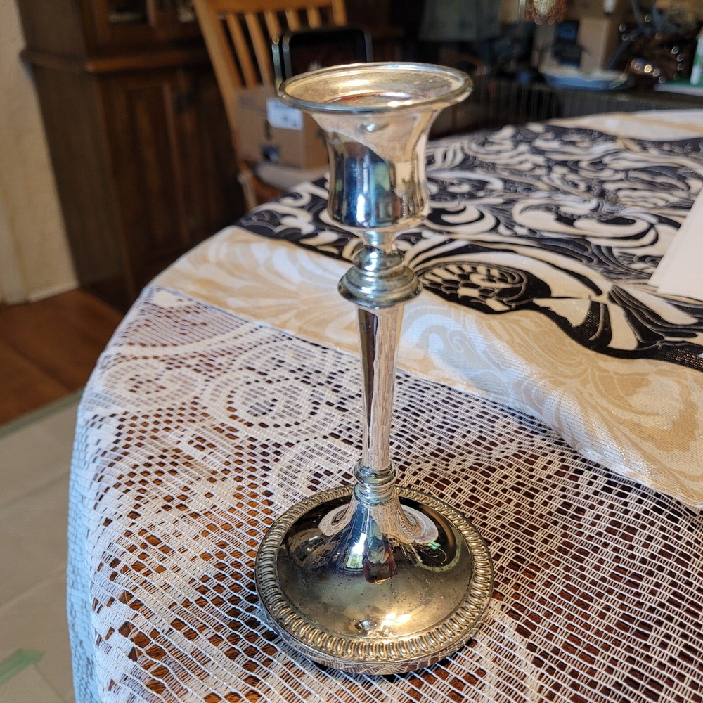 Silverplate candlestick