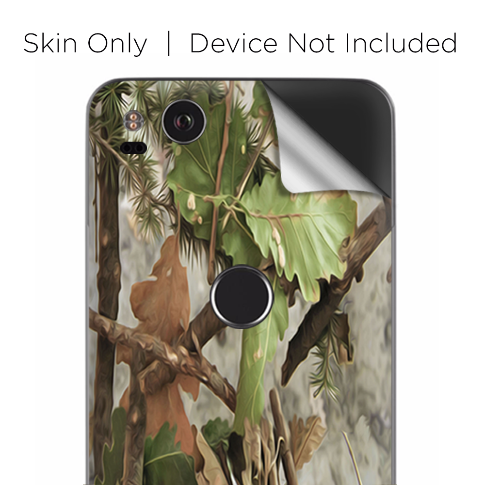 Google Pixel 2 Skins Decal Wrap tree camo real oak