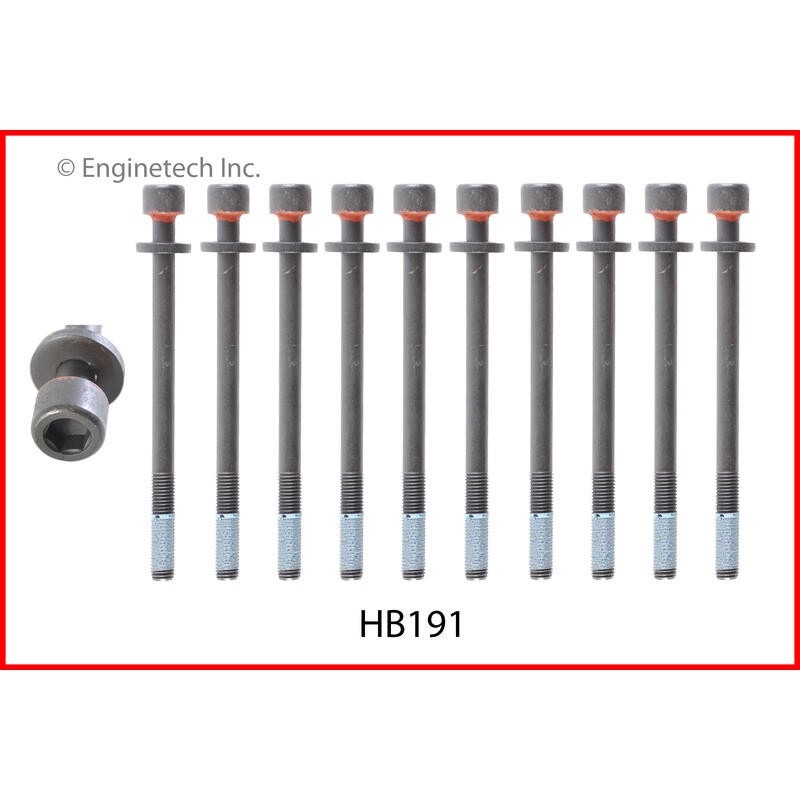 Enginetech Engine Cylinder Head Bolt Set HB191;