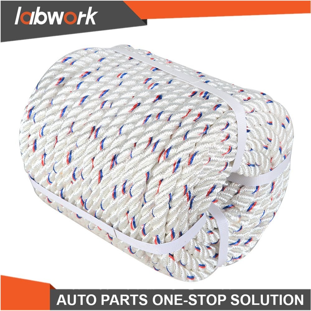 Labwork Double Braid Polyester Arborist Bull Rope Pulling Rigging Line 5/8"×150'