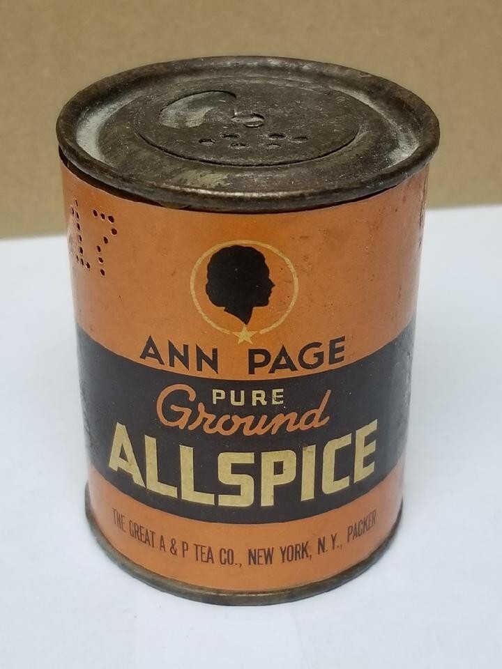 Vintage 2 Oz Ann Page Allspice Tin