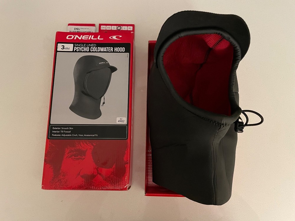 O’Neill Psycho 3mm Cold Water Hood, Medium- New