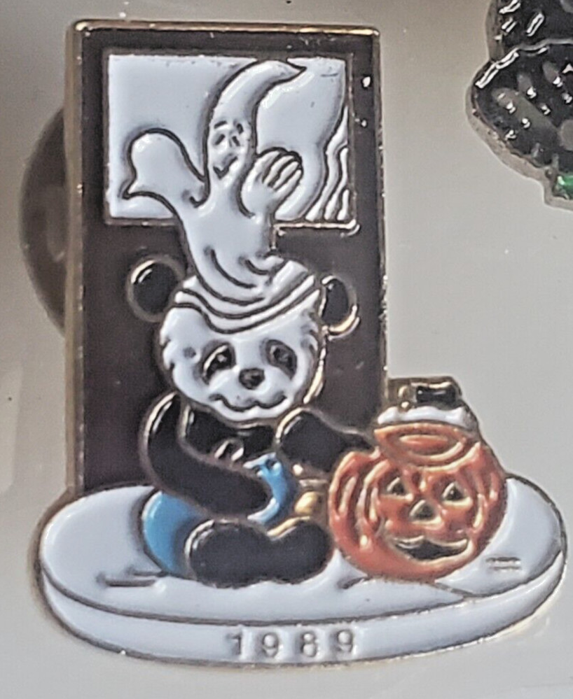 1989 Halloween Panda Pin