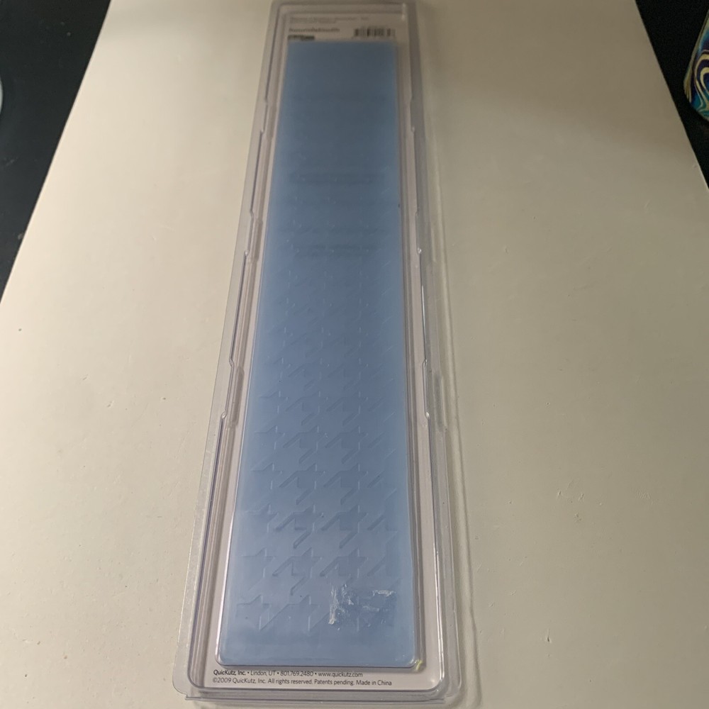 2x12" Border QuicKutz Embossing Folders HOUNDSTOOTH Crafting Emboss