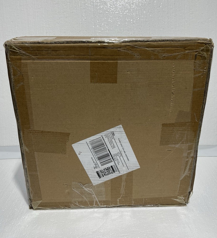 Round Side Table with USB Charging – Black – Open Box