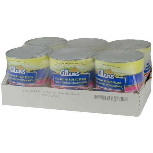 Allen Vegetarian Refried Beans, 112 Ounces, 6 Per Case