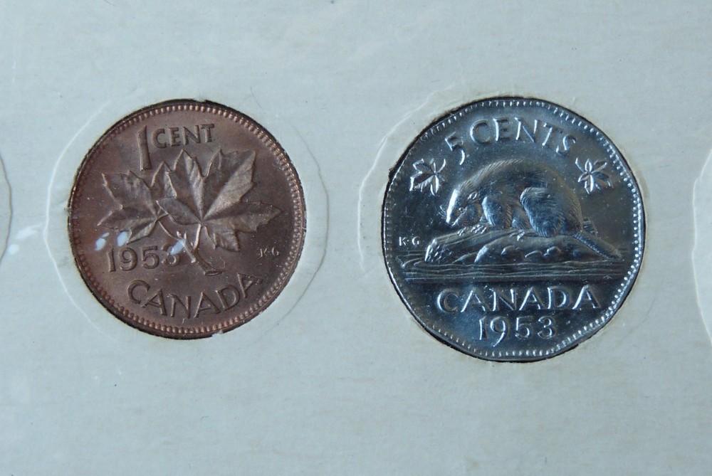 1953 original Canada RCM silver coin set