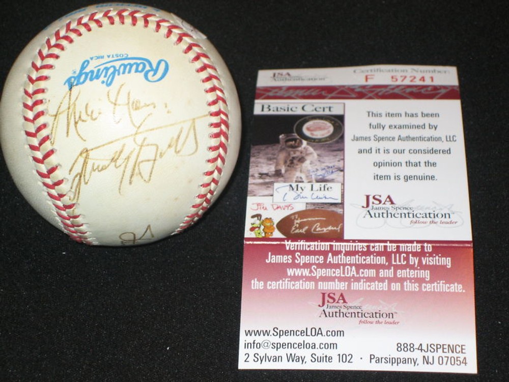 STEVE McCATTY SIGNED AUTOGRAPHED OAL BASEBALL JSA COA