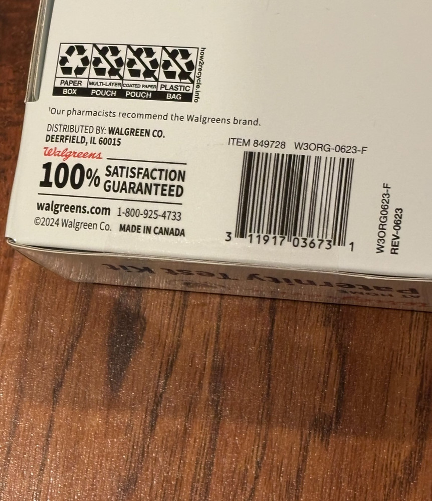 *NEW* Walgreens At Home Paternity Test Kit