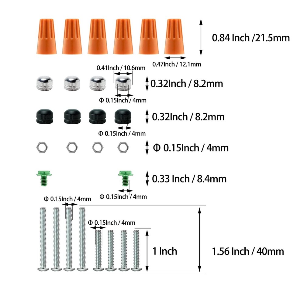 2 Pack Universal Light Fixture Mounting Bracket, 4 Inches Diameter Black 1
