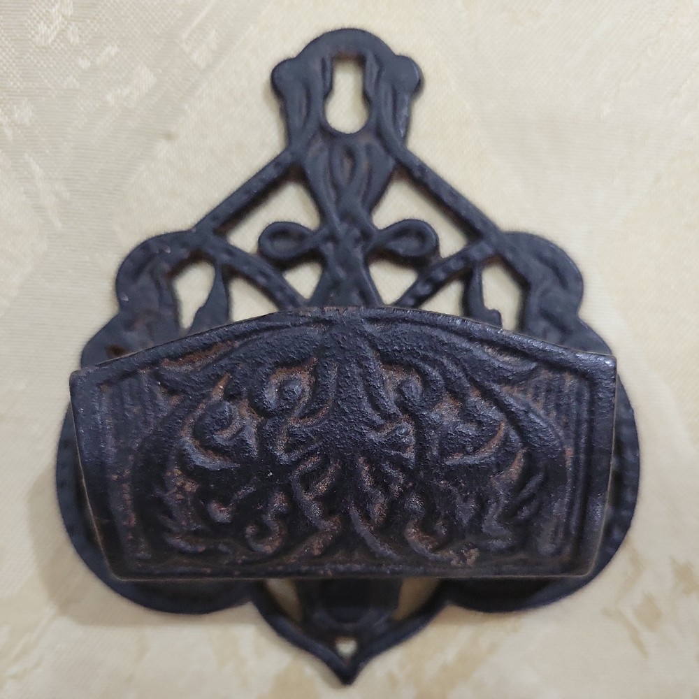 Vintage Wall Mount Cast Iron Match Holder