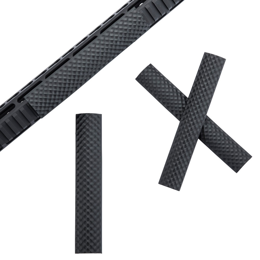 6.2" Soft Rubber Panel Fit Picatinny Rail Protector Covers Golf Surface 4PCS