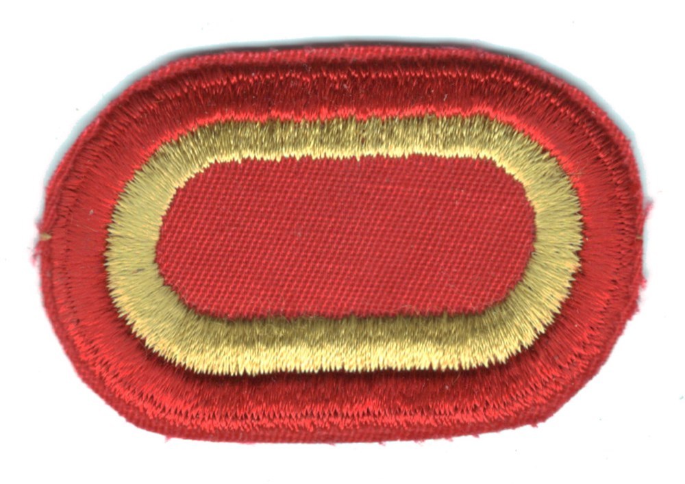 Army Airborne Oval Patch:  407th Supply & Service Battalion - cut edge