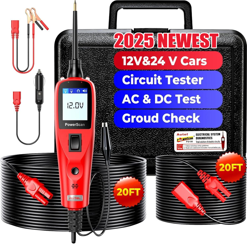 Autel PowerScan PS100 Electrical System Scanner 12V/24V Car Auto Circuit Tester