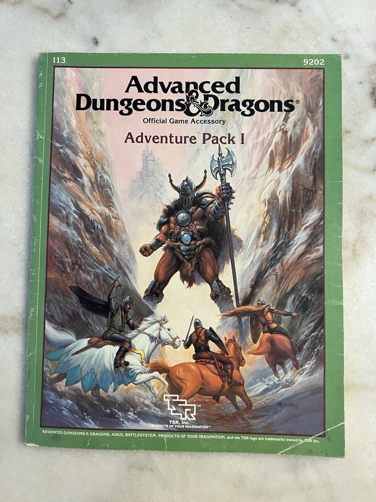 Advanced Dungeons & Dragons Adventure Pack 1  (1987) TSR 9202