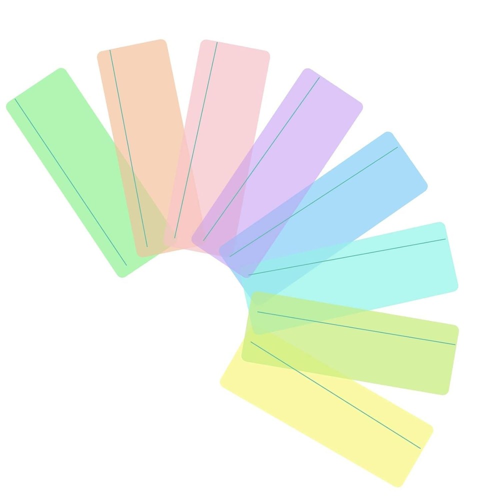 Guided Reading Strips, Tracking Rulers, Visual Stress Relief, 8 Colors