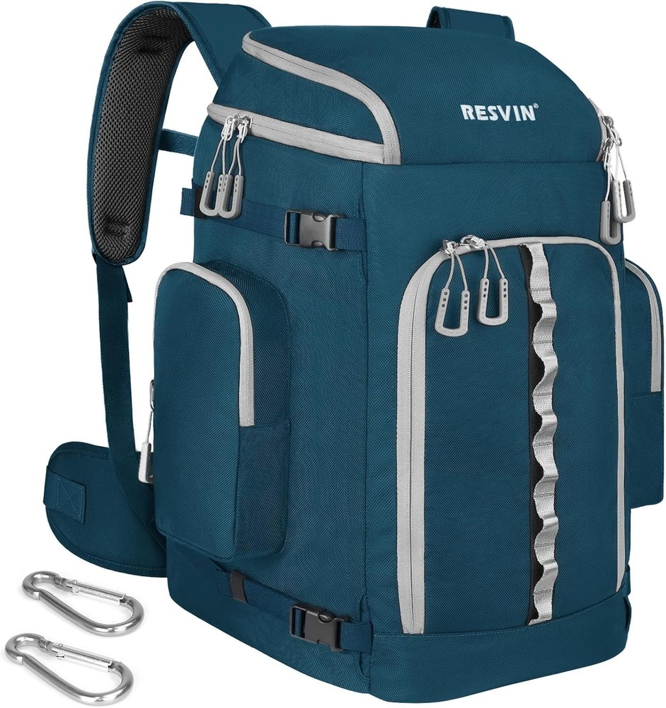 Ski Boot Bag 65L Durable Travel Backpack 1680D Nylon Waterproof Snowboard Boot