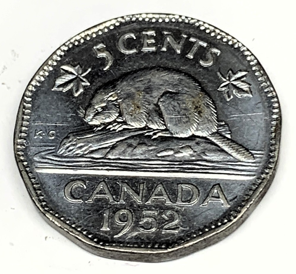 # C8141   CANADA   COIN,  FIVE CENTS   1952