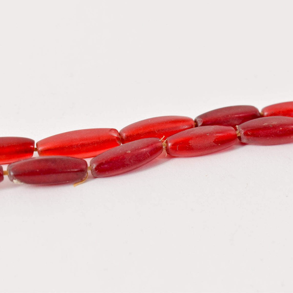Bohemian Red Glass Beads