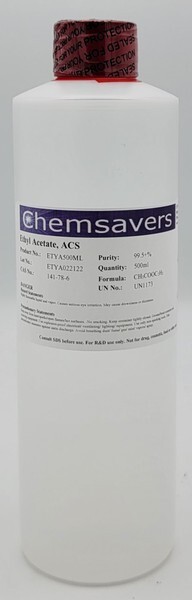 Ethyl Acetate, ACS, 99.5+%, 500ml