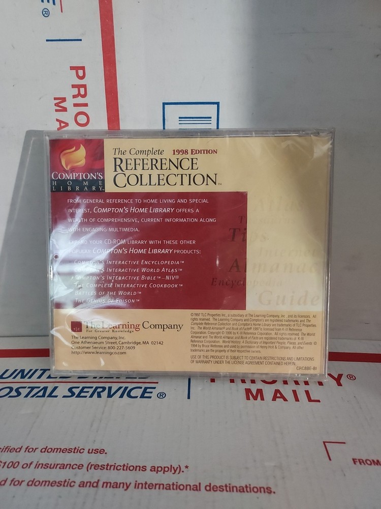 Compton's Home Library The Complete Reference Collection 1998 Edition NEW - #159