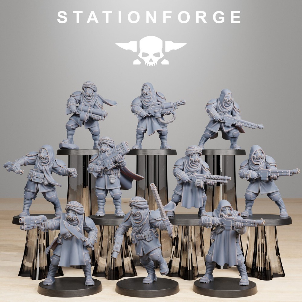 GrimGuard Scorchers and Captains from Station Forge 32mm
