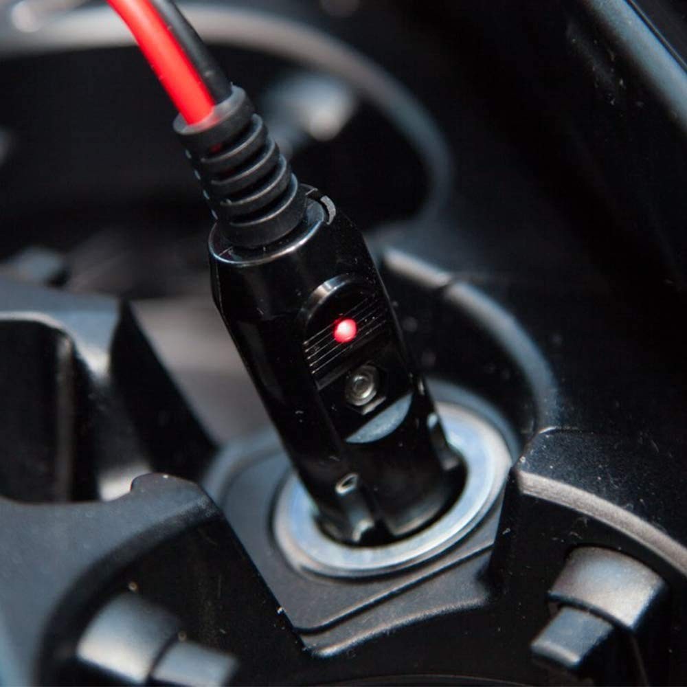 [1PACK] 12Volt Replacement Cigarette Lighter Male Plug with Leads - Car 1PACK