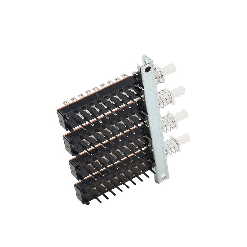 Interlock Push Button Switch Piano Type 18 Pin 4 Row