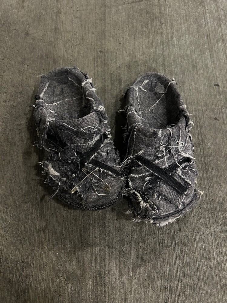denim crocs