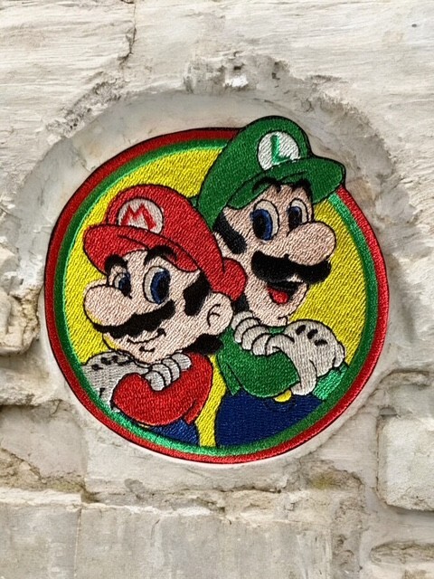 Mario/Luigi Embroidery Patch Multi Sizes