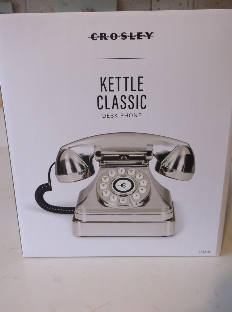 Crosley Kettle Classic Desk Phone - Chrome (New)