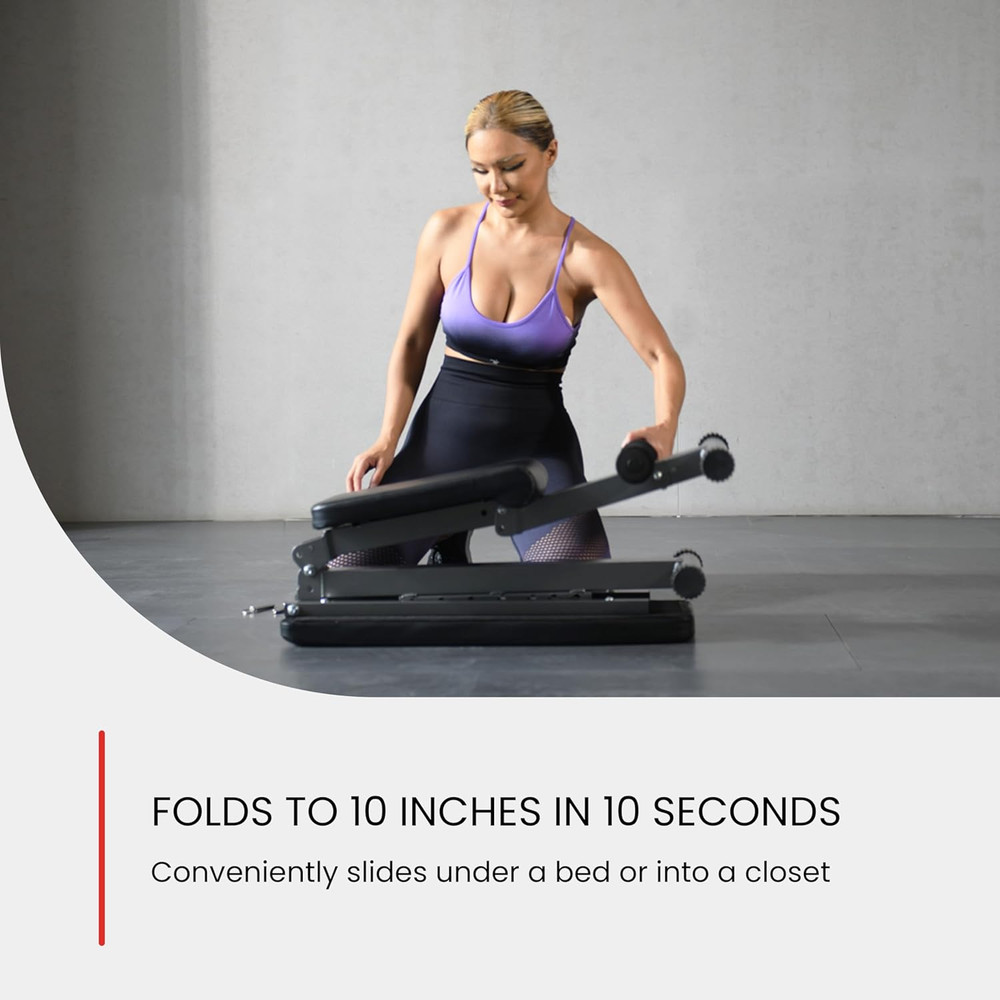 5-In-1 Weight Bench, Adjustable & Foldable for Bench Press, Strength Training an