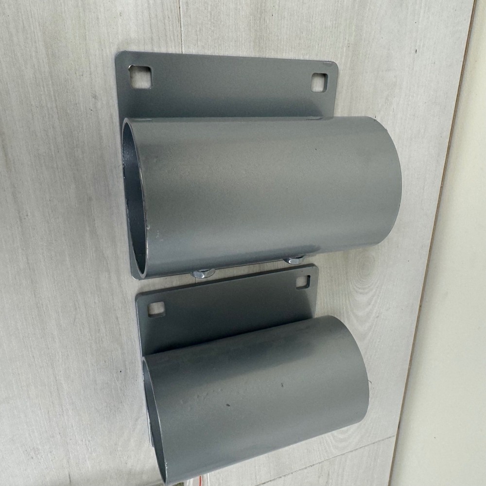 4 Pack Dock Hardware Brackets Side Leg Pipe Holder Galvanized 3 Inch