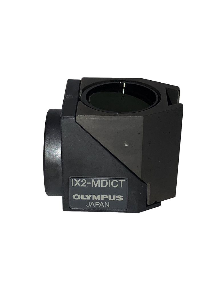 Olympus Microscope IX2-MDICT Analyzer Filter Cube tested working