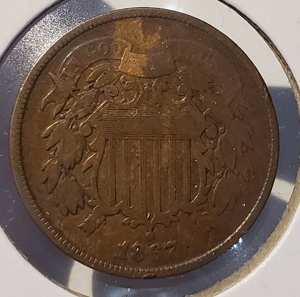 1867 U.S. Two Cent Piece VG+