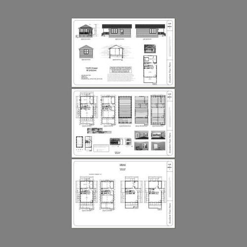 18x30 Tiny House -- 540 sq ft -- PDF Floor Plan - Model 5B