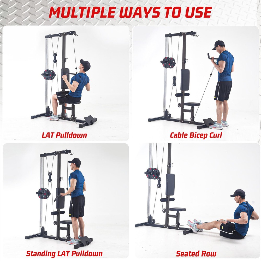 ✅LAT Power Cable Machine Row Cable Machine with Adjustable Leg Support Adjustab