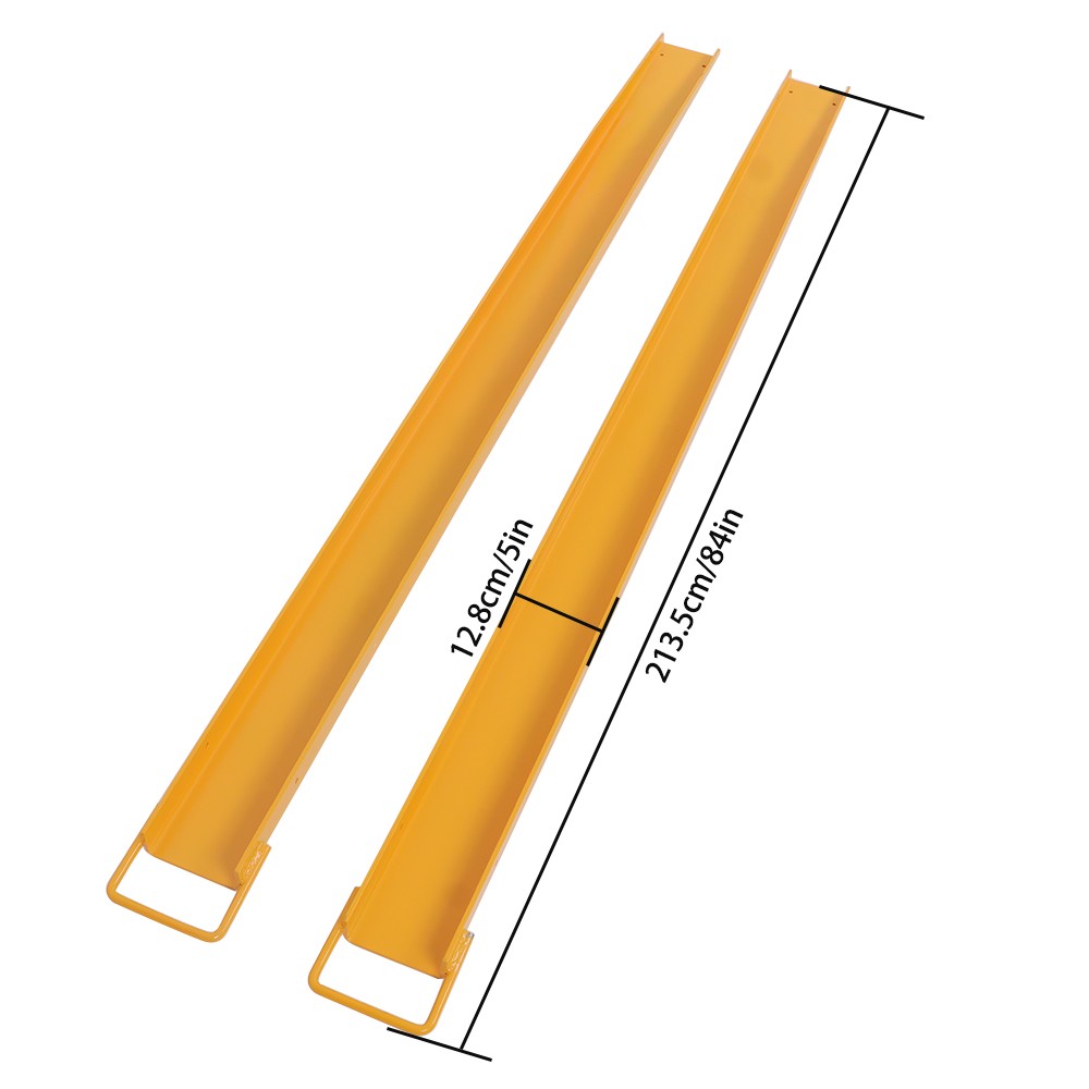 Forklift Extensions 4.5 inch Width Heavy 84 inch Fork Extensions Duty Steel