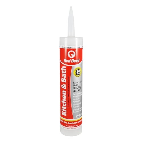 Kitchen & Bath 100% Silicone Clear 10.1 FL. OZ. Red Devil REDD-0887