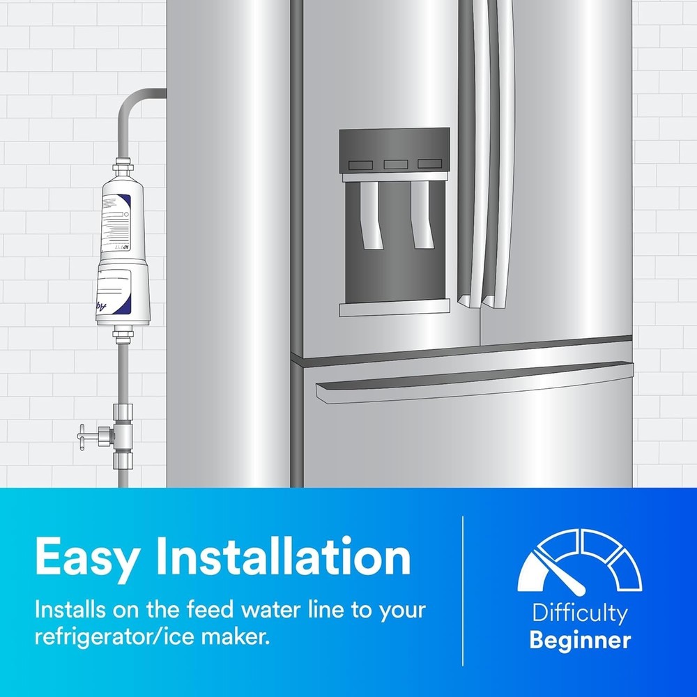 3-Pack Aqua-Pure AP717 Inline Water Filter for Refrigerator