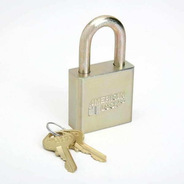 American Lock A5200GLN Padlock, Keyed Different, Standard Shackle, Rectangular