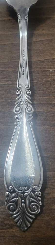 Antique *Wm Rogers* "Special" Serving Fork Blenheim Pattern. Engraved "MV"