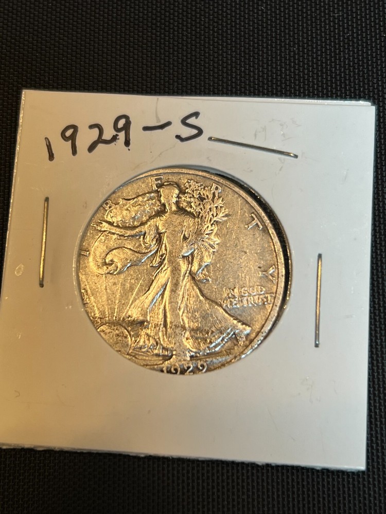 1929 S Walking  Liberty Half Dollar
