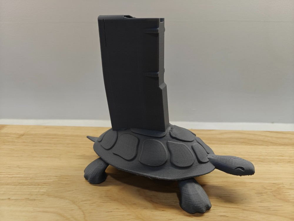 Turtle Theme Sporting Rifle Display Stand (Gray)
