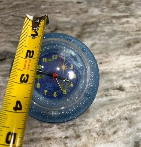 Bubble Desk Clock Hands Glow Star Design Plastic Works