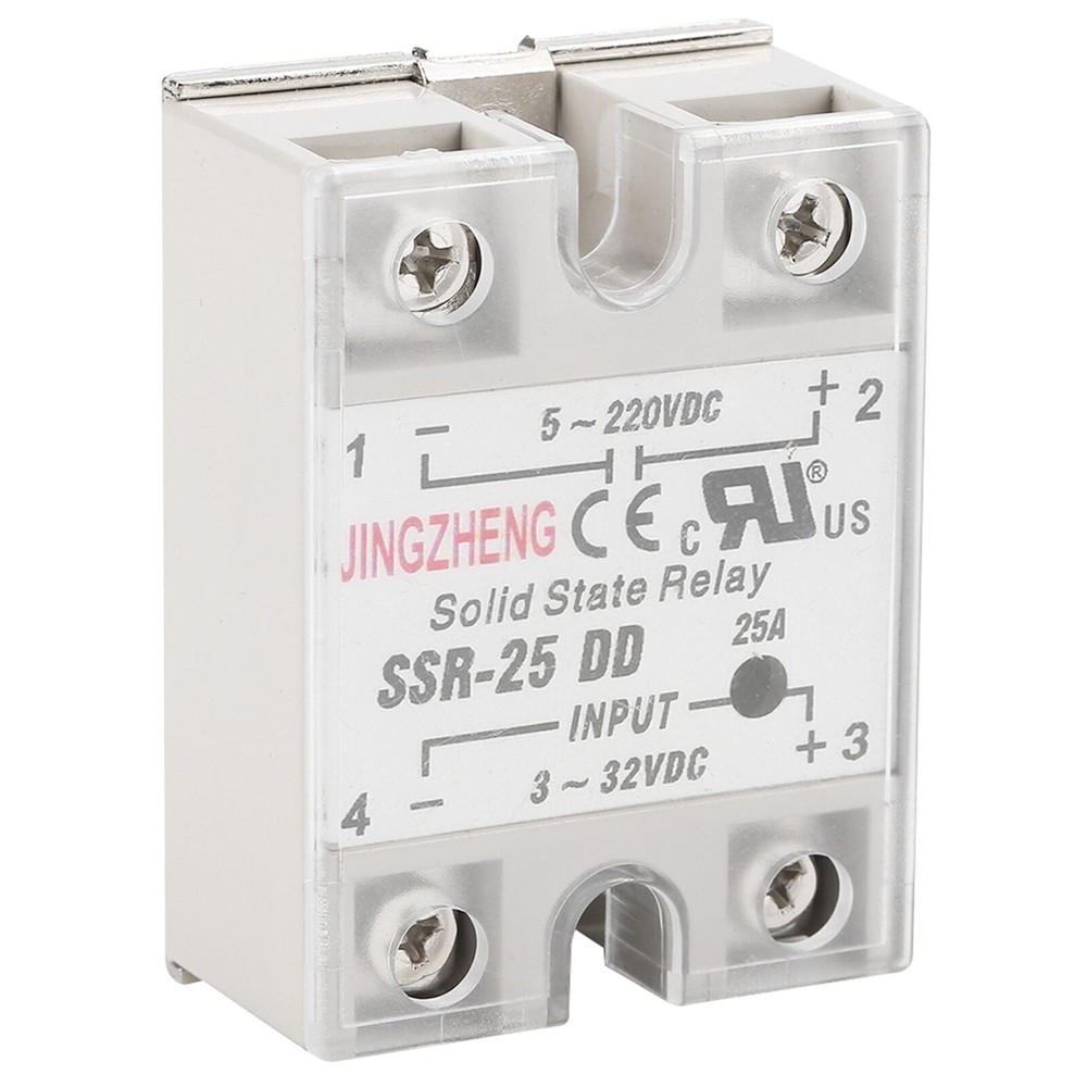 SSR-25 DD 25A 5-220VDC Solid State Relay For Industrial Automation Process